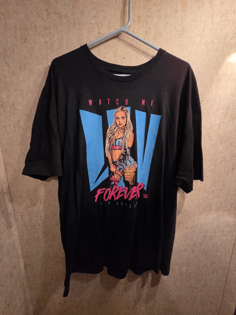 WWE Liv Morgan "Watch Me Forever" Black Graphic Tee